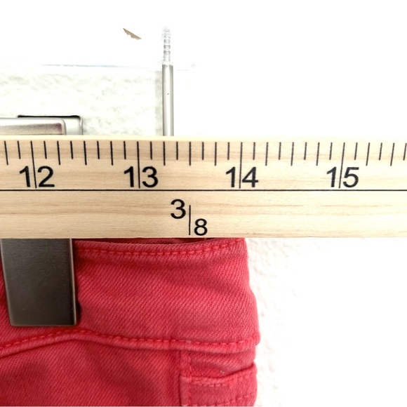 RAG & BONE The Zipper Capri Jeans Pants Skinny Ankle Cropped Coral Red Size 28 - Picture 11 of 15